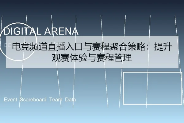电竞频道直播入口与赛程聚合策略：提升观赛体验与赛程管理